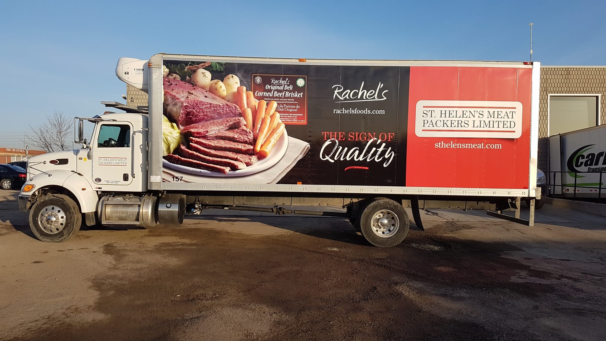 Truck wrap for St. Helen's Meat by Turbo Images winner of a 3M PMTC 